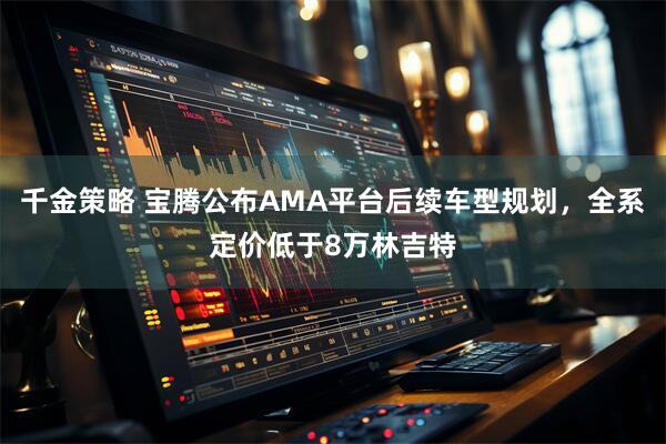 千金策略 宝腾公布AMA平台后续车型规划，全系定价低于8万林吉特